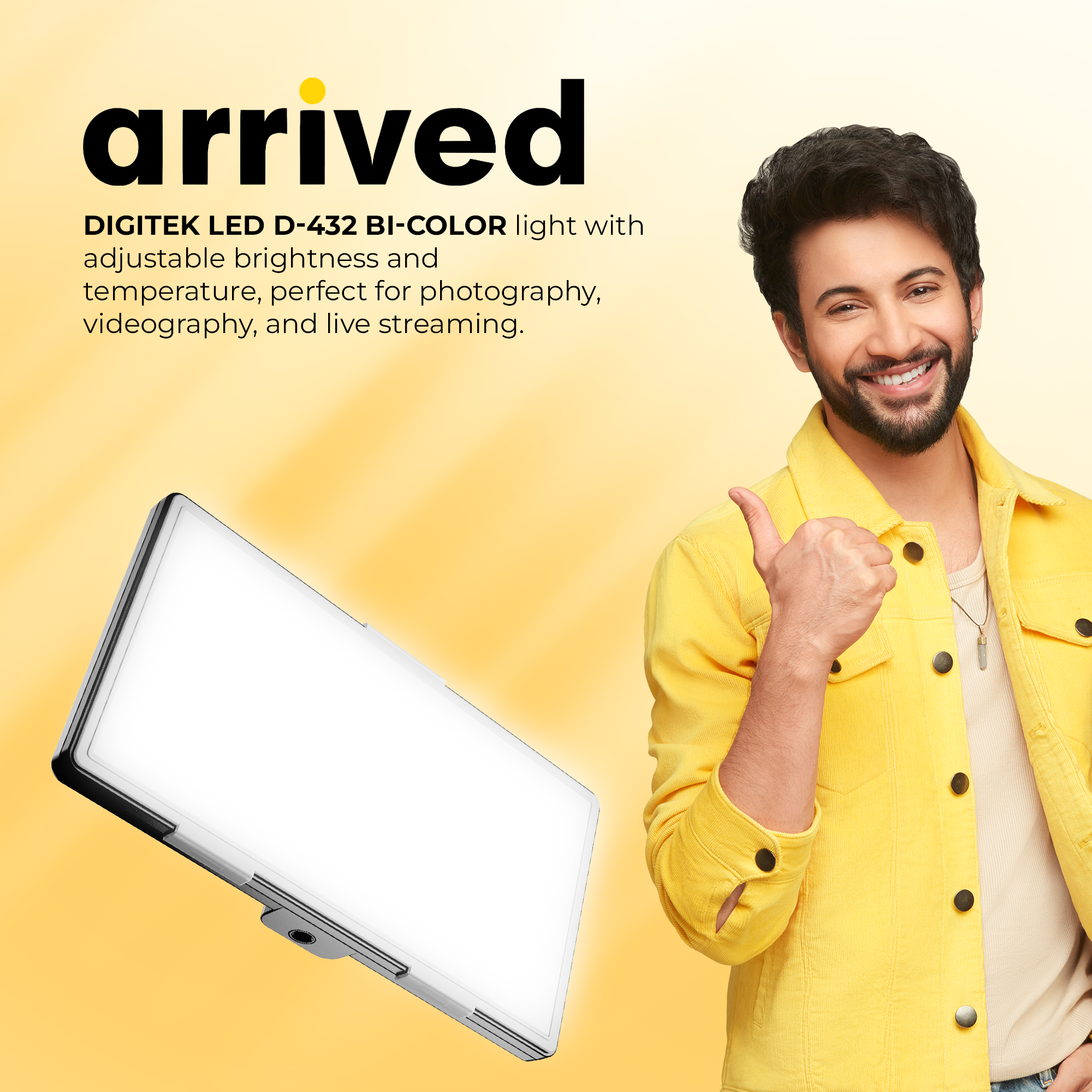 Digitek (LED-D432 Bi) Portable Bi-Color LED Video Light