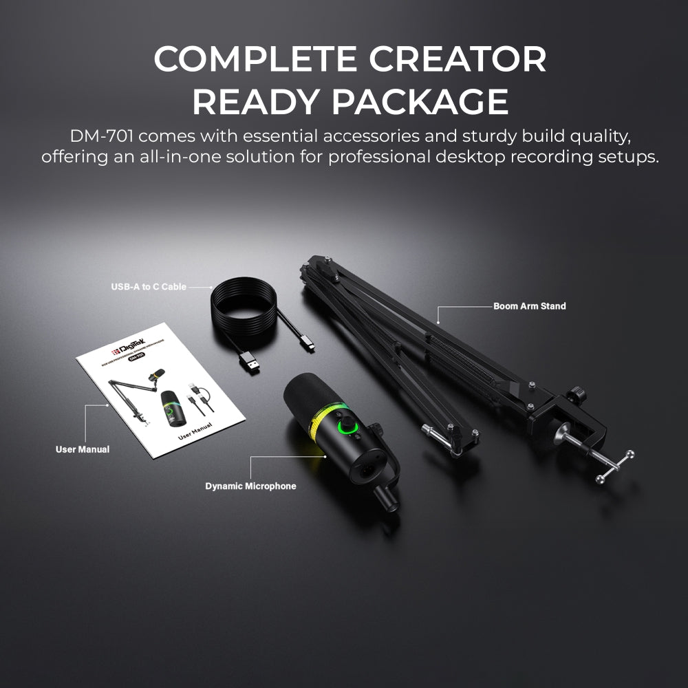 Digitek (DM 701) RGB Podcast-Gaming Microphone