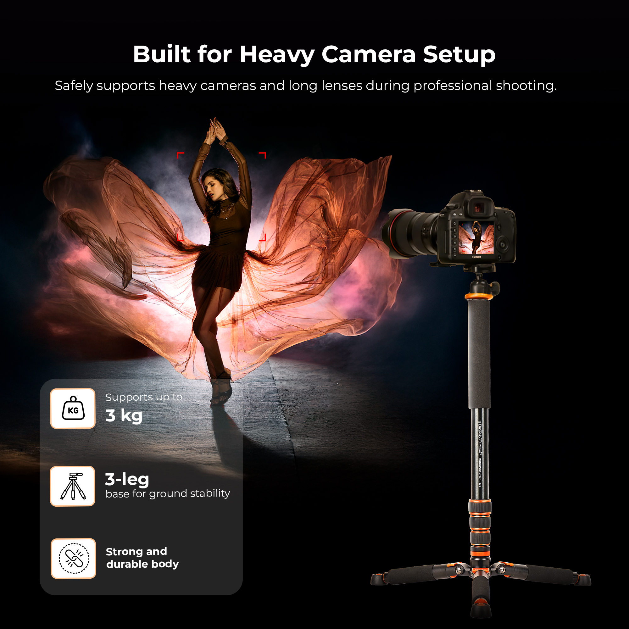 Digitek Platinum (DPMP 170) Portable Camera Monopod