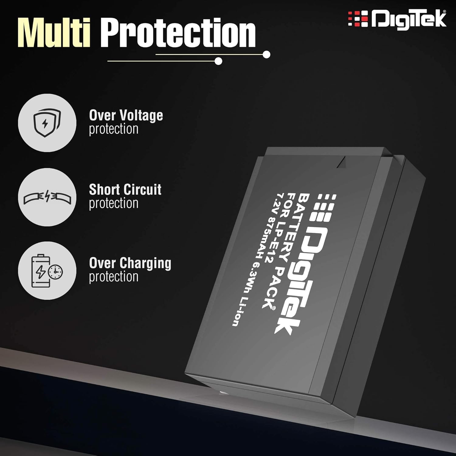 Digitek (LP E12) Li-ion Rechargeable Battery for Canon Camera