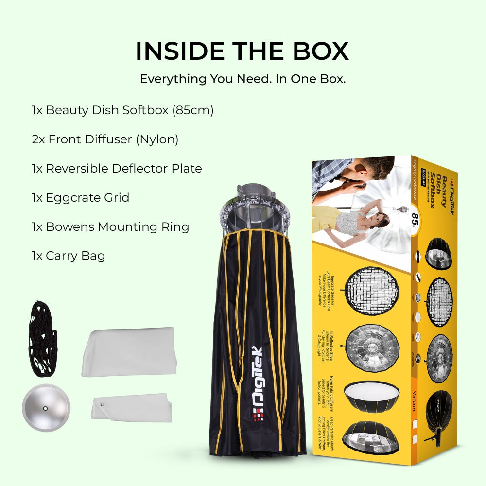 Digitek DBDS-85W Beauty Dish Softbox 85cm