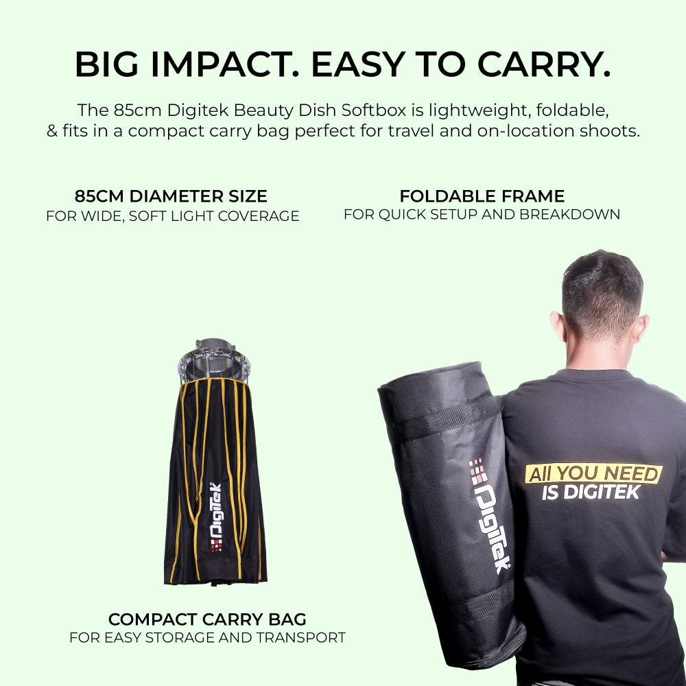 Digitek DBDS-85W Beauty Dish Softbox 85cm
