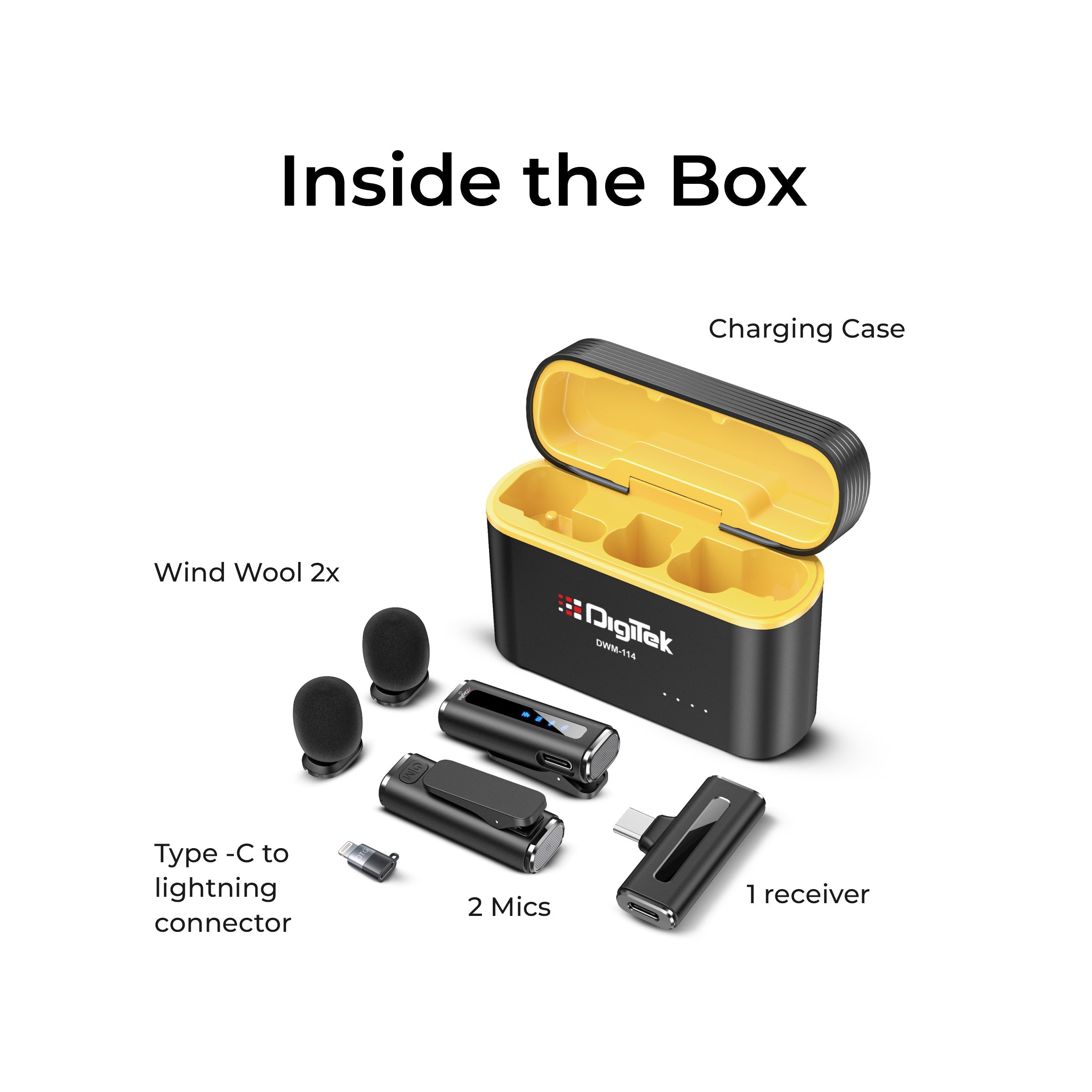 Digitek (DWM-114) 2-in-1 Wireless Microphone