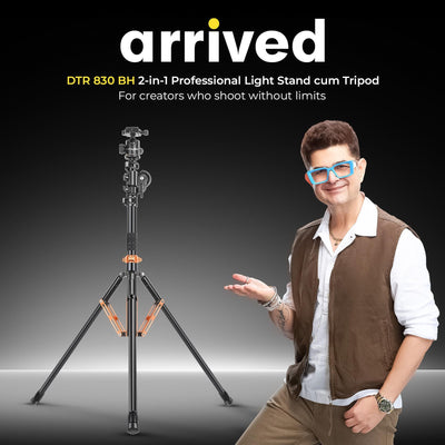 Digitek (DTR 830BH) 8.26ft Light Stand cum Tripod