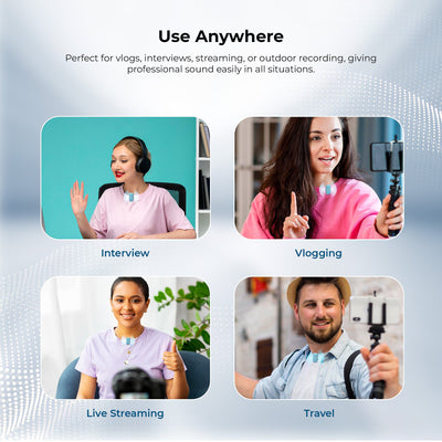 Digitek (DWM 123) 2-in-1 Wireless Microphone (Blue)